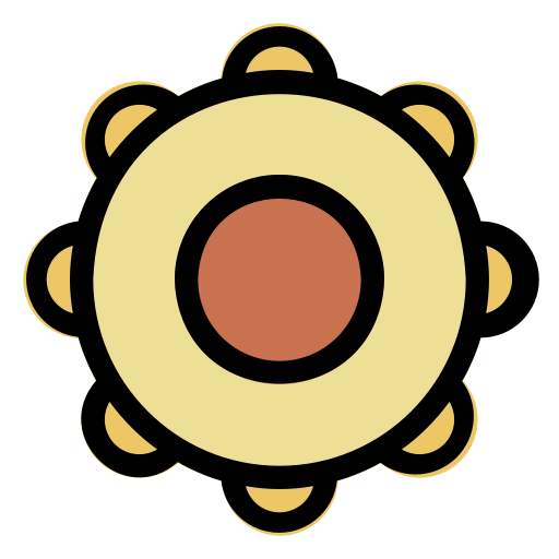 pandereta icono gratis