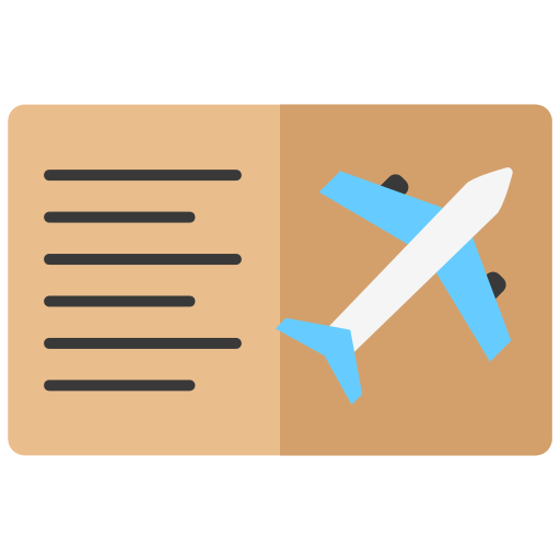 Plane ticket free icon