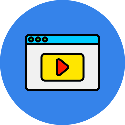 reproductor de video icono gratis