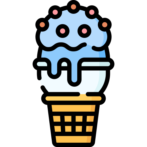 cucurucho de helado icono gratis