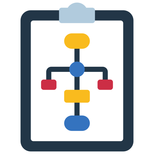 diagrama de flujo icono gratis