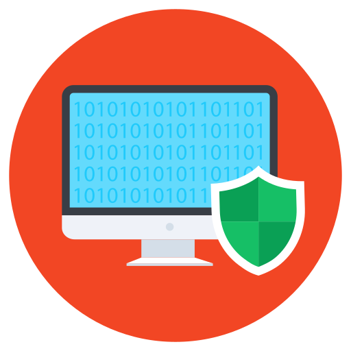 la seguridad cibernética icono gratis