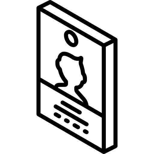 tarjeta de identificación icono gratis