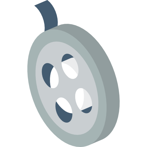 carrete de película icono gratis