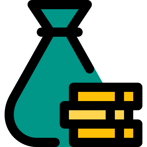 bolsa de dinero icono gratis