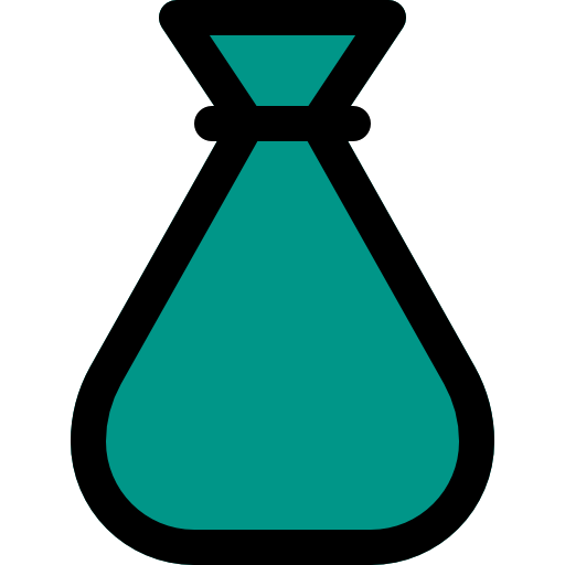 bolsa de dinero icono gratis