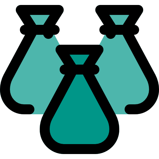 bolsa de dinero icono gratis