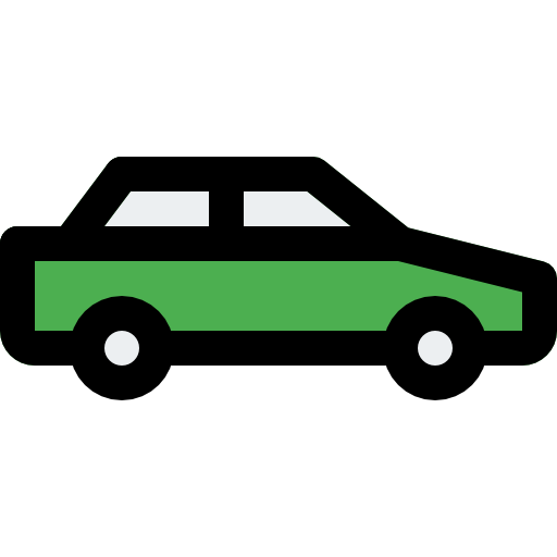 Sedan car model - Free transport icons