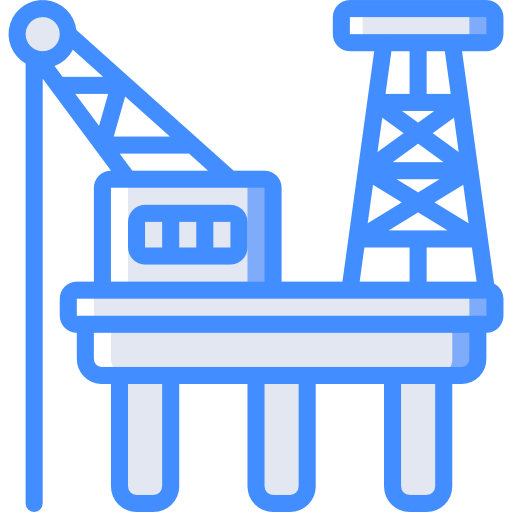 plataforma petrolera icono gratis