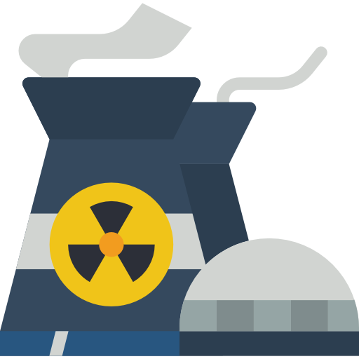 planta nuclear icono gratis