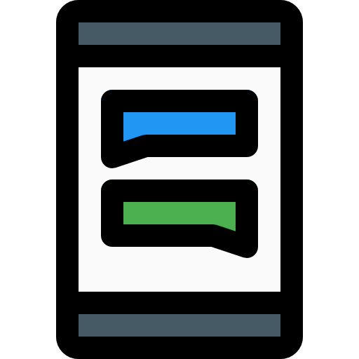 Mobile chat free icon Mobile chat free icon