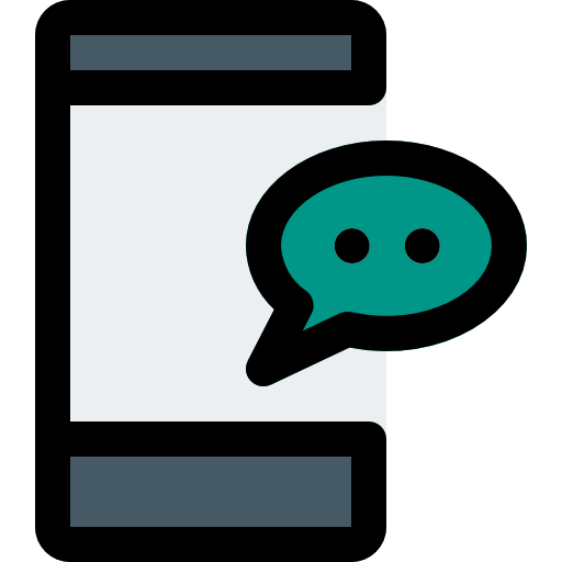 chat telefónico icono gratis