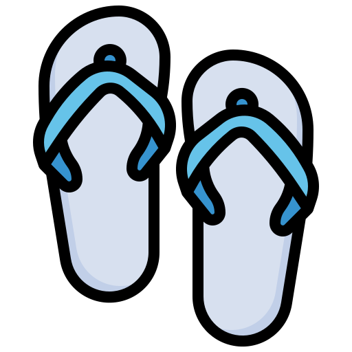 Slippers Generic Outline Color icon