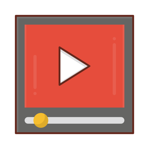 reproductor de video icono gratis