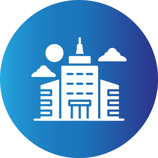 Cityscape Generic Blue icon