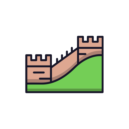 la gran muralla china icono gratis