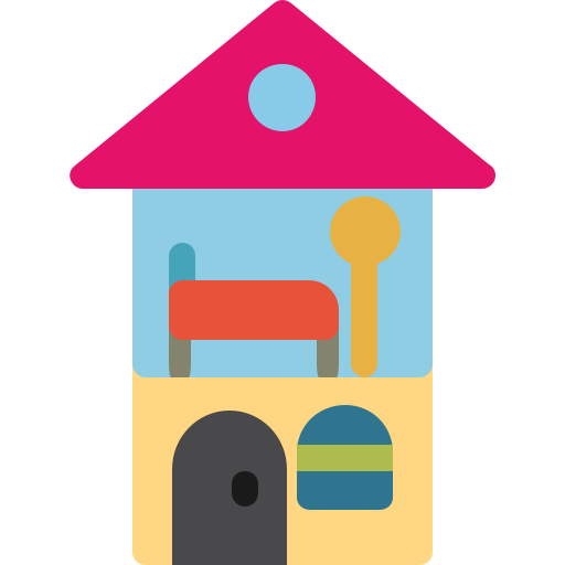 casa de muñecas icono gratis