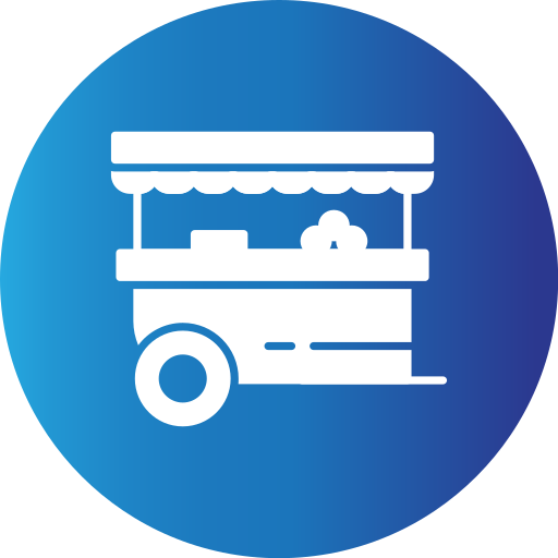 Food stand Generic Blue icon