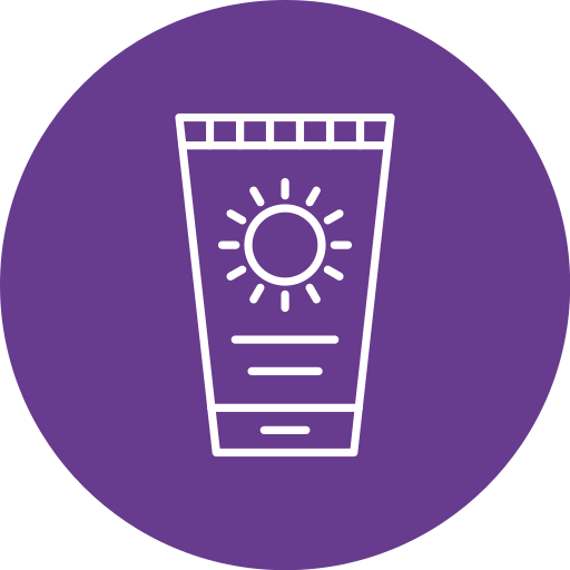 Sun cream free icon