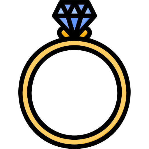 Diamond ring Generic Outline Color icon