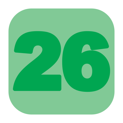 Twenty six free icon