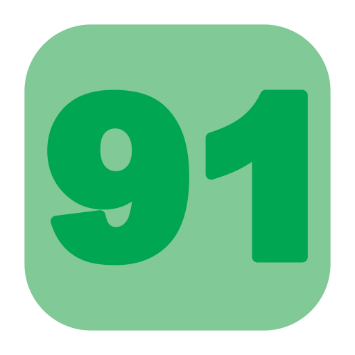 91 Icône gratuit 91 Icône gratuit