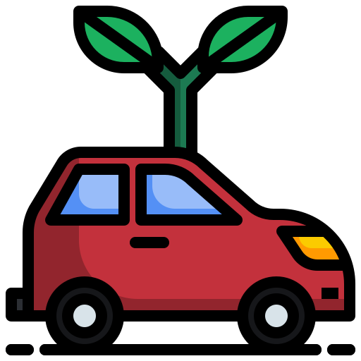 Eco car Generic Outline Color icon