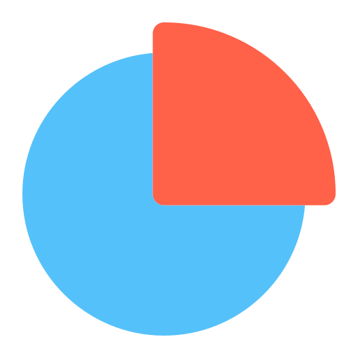 gráfico circular icono gratis