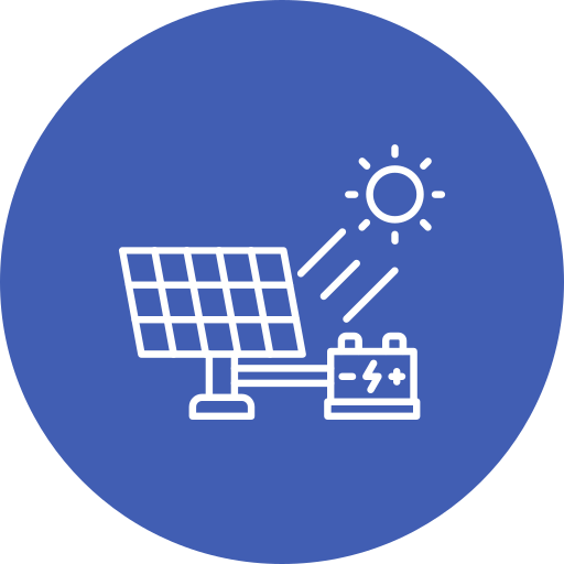 energía solar icono gratis