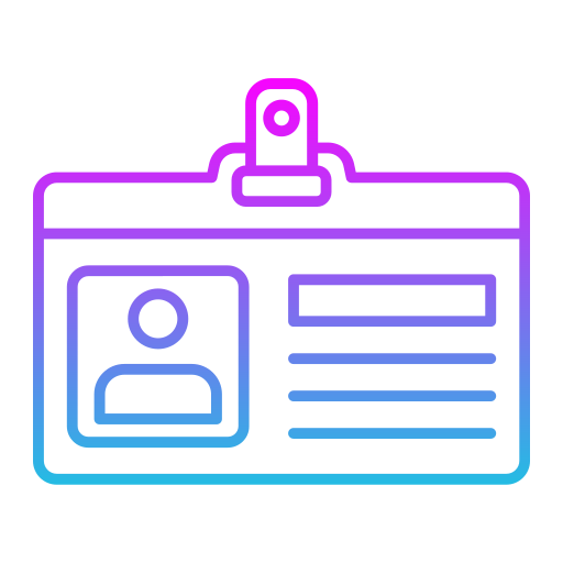 Id card Generic Gradient icon