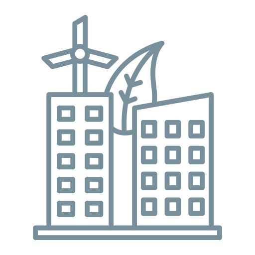 ciudad verde icono gratis