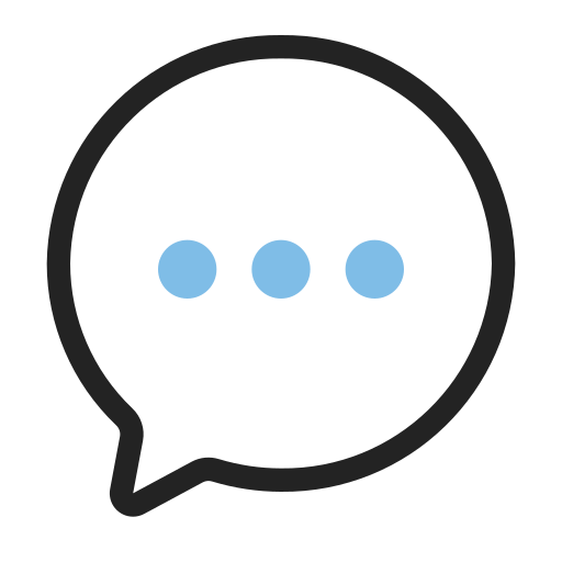 Chat bubble Generic Outline Color icon