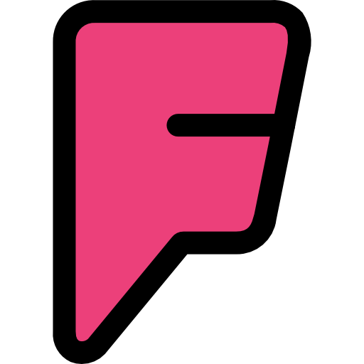 foursquare logo, Foursquare, social media icon