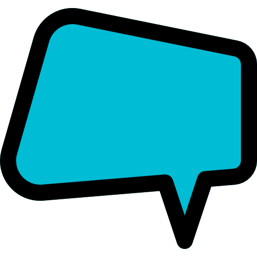 Speech bubble Pixel Perfect Lineal Color icon