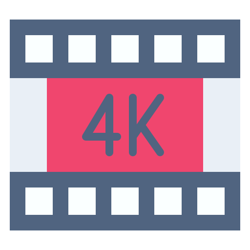 película 4k icono gratis