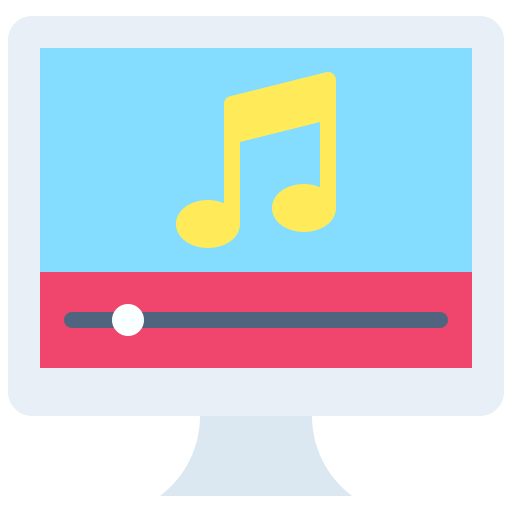 reproductor de música icono gratis