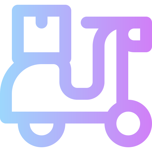 moto de reparto icono gratis