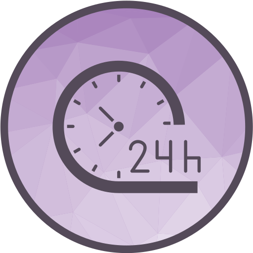 24 horas icono gratis