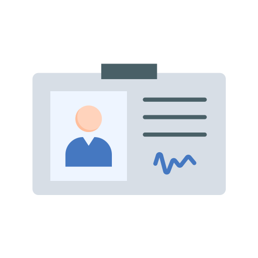 Id card Generic Flat icon