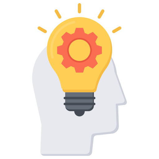 Creative thinking free icon