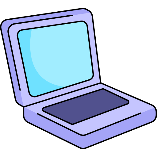 Laptop Generic Thin Outline Color icon