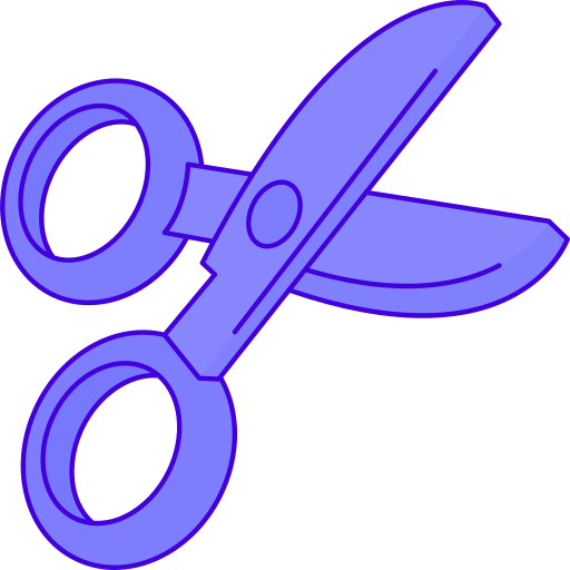 Scissors Generic Blue icon