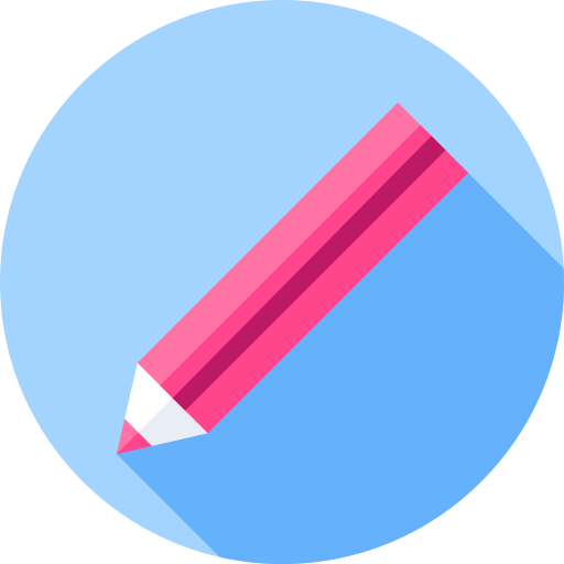 Color pencil Flat Circular Flat icon