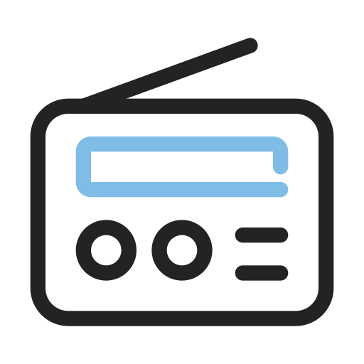 Radio Generic Outline Color icon