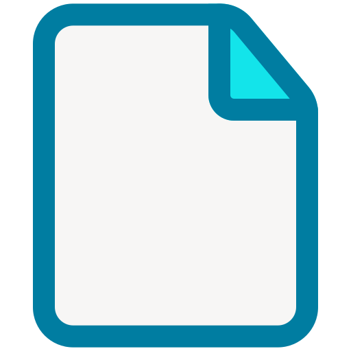 File Generic Blue icon