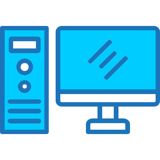 Desktop computer Generic Blue icon