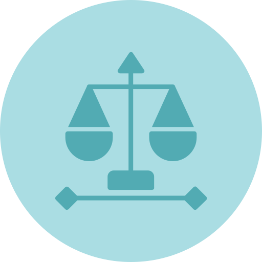 Justice scale free icon