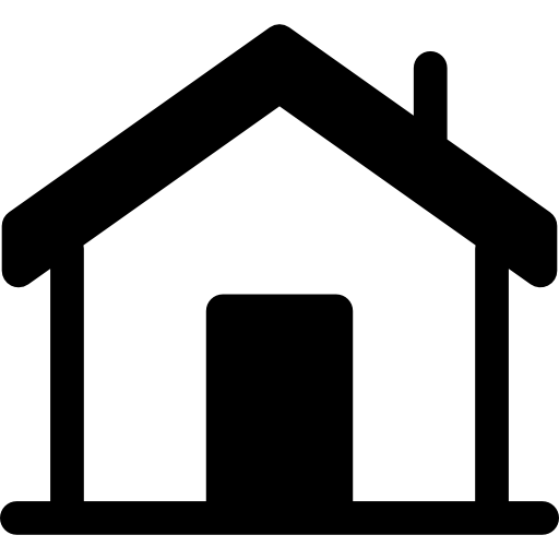 casa con chimenea icono gratis