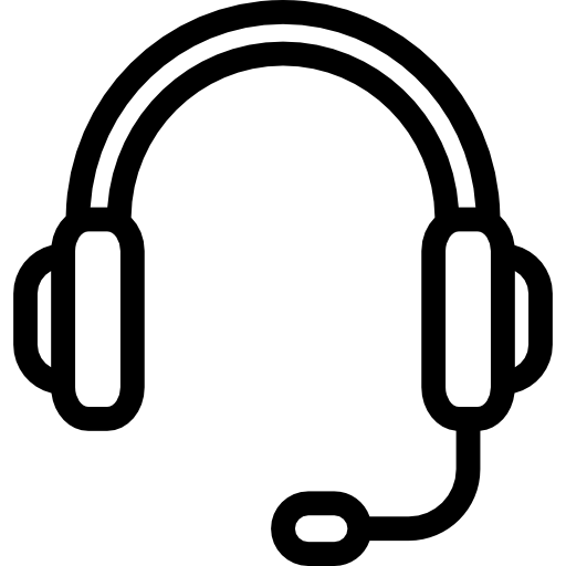 auriculares con micrófono icono gratis