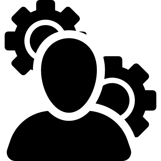 Admin with Cogwheels - Free people icons